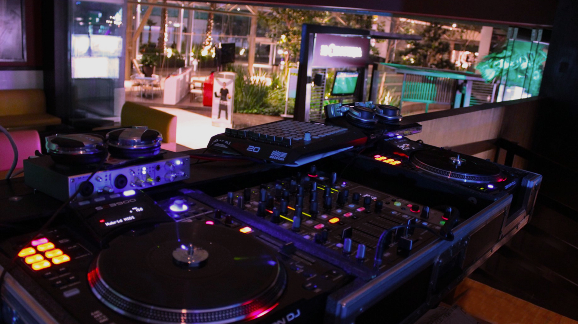 Consola profesional de audio para eventos